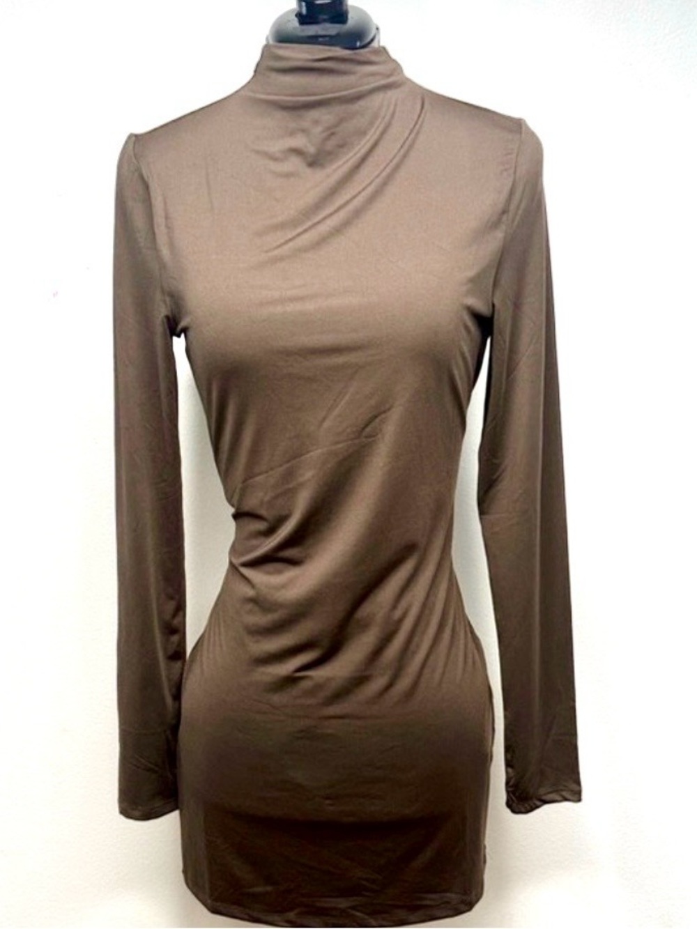 H&M Long Sleeve Mock Turtleneck Dress NWT L